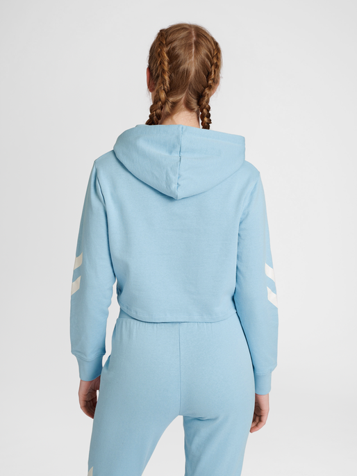 hummel LEGACY WOMAN CROPPED HOODIE PLACID BLUE hummel