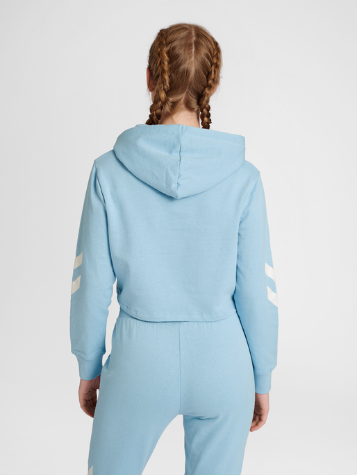 hummel LEGACY WOMAN CROPPED HOODIE - CELESTIAL BLUE