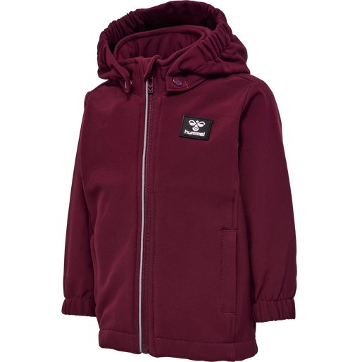 hmlMARS TEX MINI SOFTSHELL JACKET, WINDSOR WINE, packshot