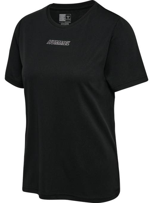 hmlTE TOLA T-SHIRT, BLACK hmlTE TOLA T-SHIRT, BLACK, packshot
