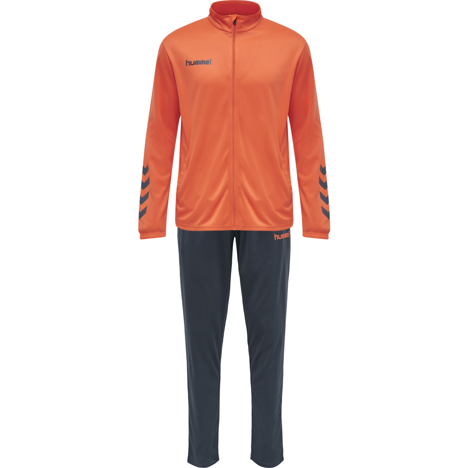 hmlPROMO POLY SUIT, NASTURTIUM/OMBRE BLUE, packshot