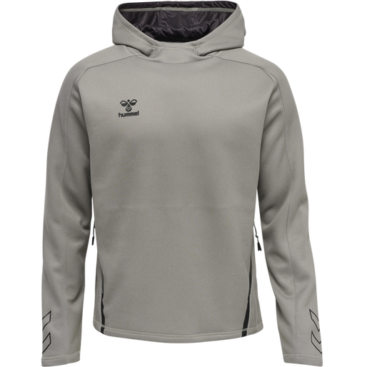 hmlCIMA XK HOODIE, GREY MELANGE, packshot