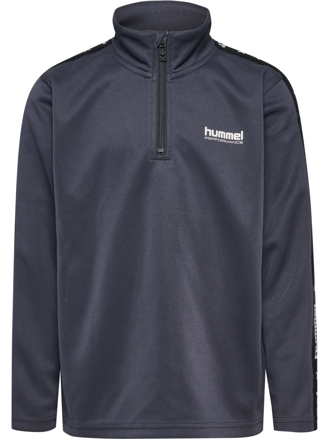 hmlJR GOAL TAPE HALFZIP, EBONY, packshot