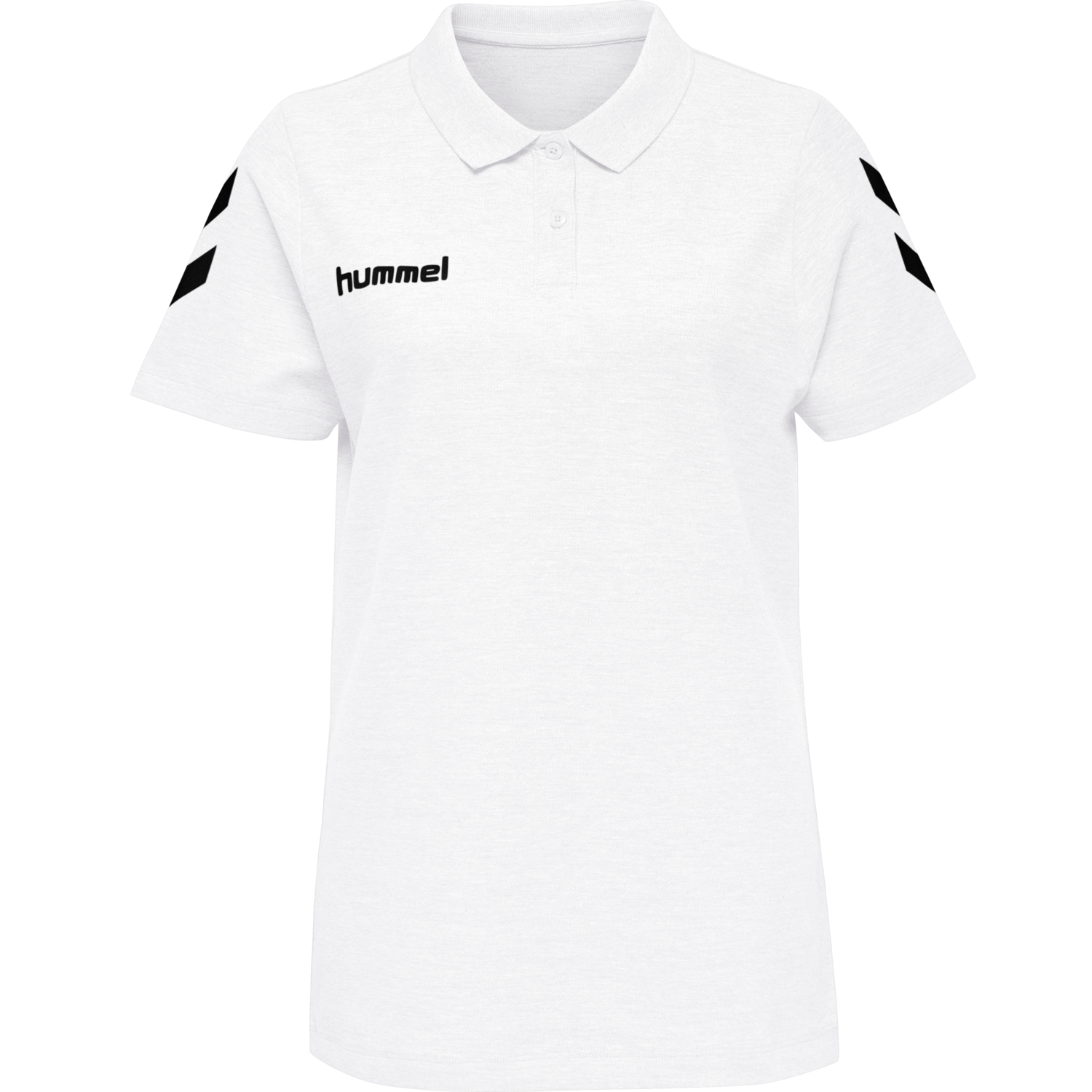 HMLGO COTTON POLO WOMAN, WHITE, packshot