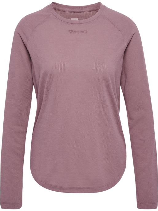 hmlMT VANJA T-SHIRT L/S, GRAPE SHAKE, packshot