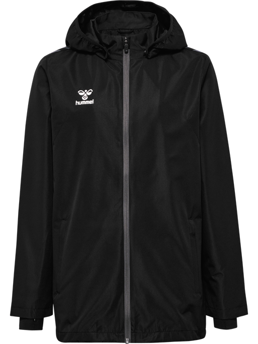 hmlAUTHENTIC ALL WEATHER JACKET KID, BLACK, packshot