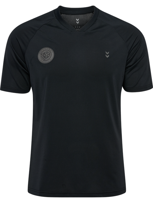 hmlPULSE MESH T-SHIRT S/S, BLACK/EBONY hmlPULSE MESH T-SHIRT S/S, BLACK/EBONY, packshot