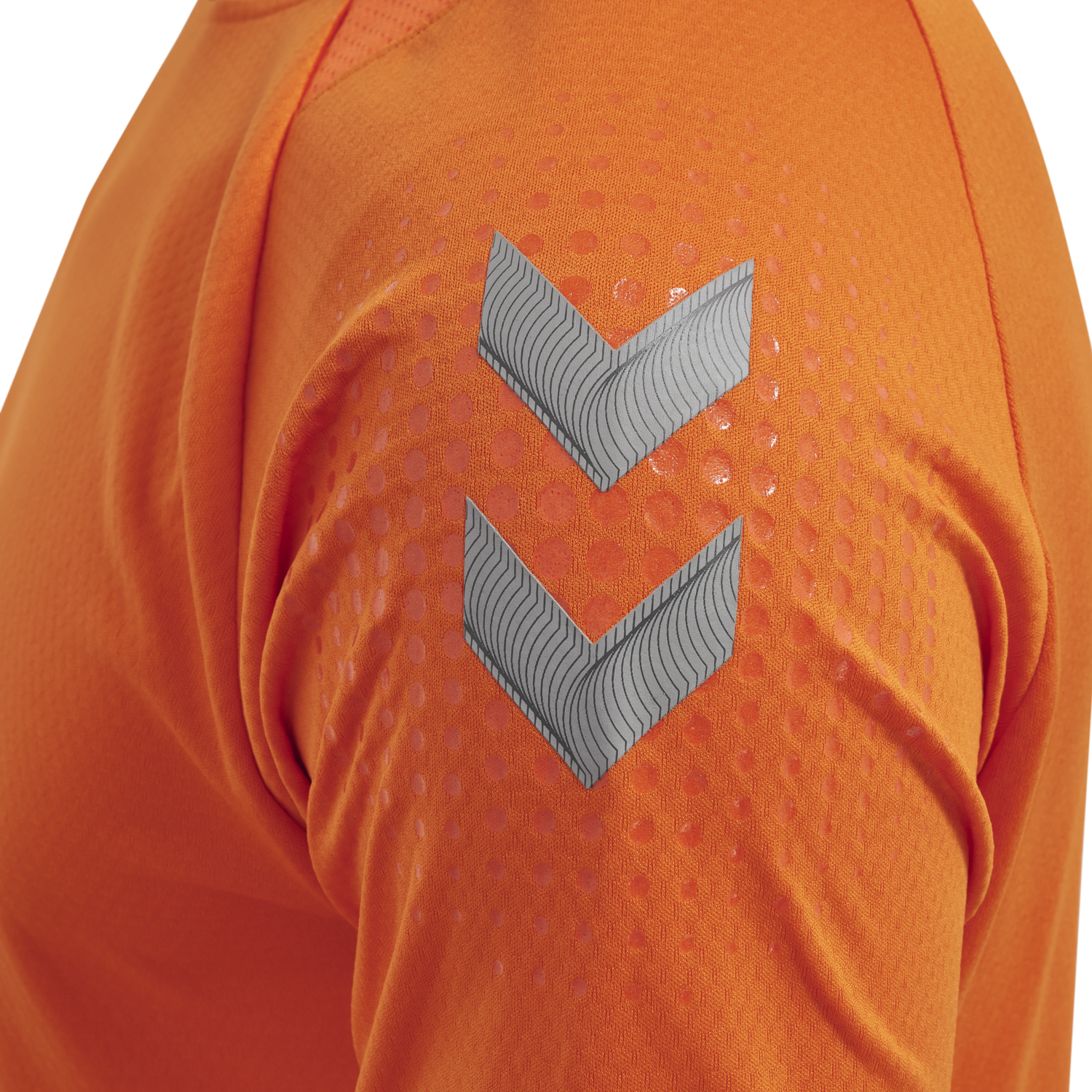 hmlLEAD S/S POLY JERSEY, ORANGE TIGER, packshot