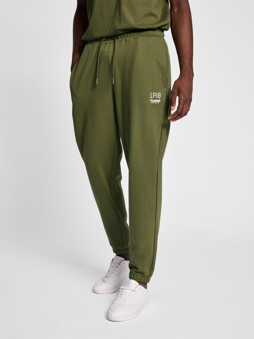 hummel LP10 LOOSE SWEATPANTS - IVY GREEN