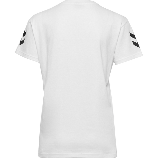 HMLGO COTTON T-SHIRT WOMAN S/S, WHITE, packshot