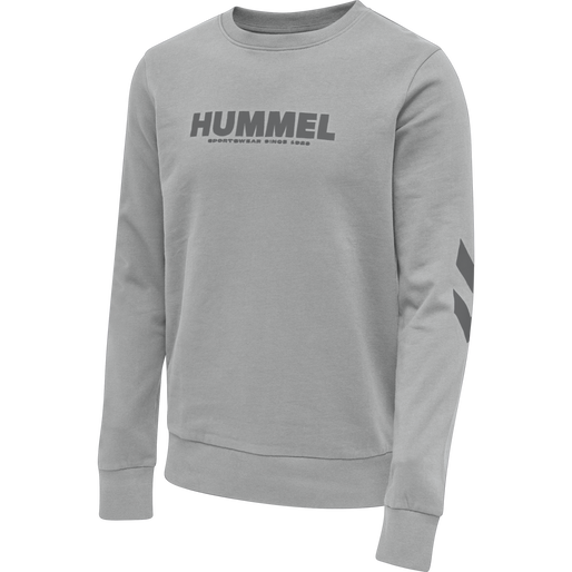 hmlLEGACY SWEATSHIRT PLUS, GREY MELANGE, packshot