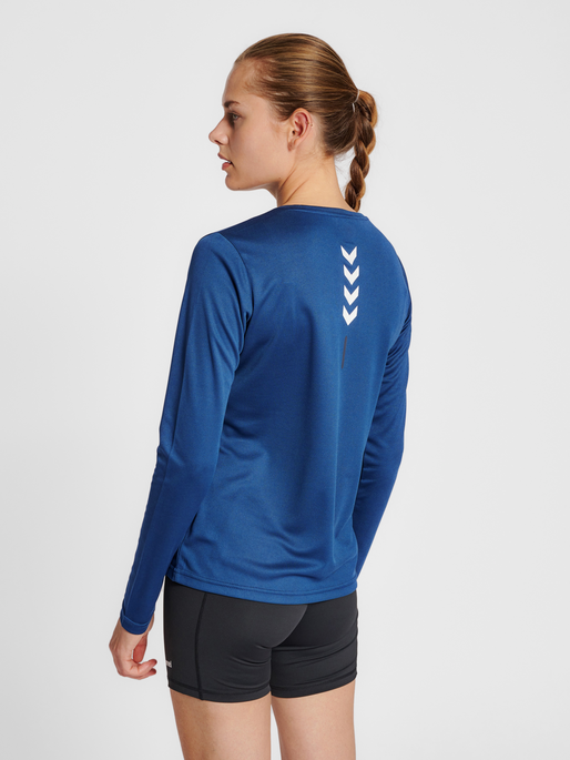 hmlTE TOLA T-SHIRT L/S, INSIGNIA BLUE, model