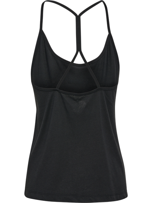 hmlMT VANJA STRAP TANKTOP, BLACK hmlMT VANJA STRAP TANKTOP, BLACK, packshot