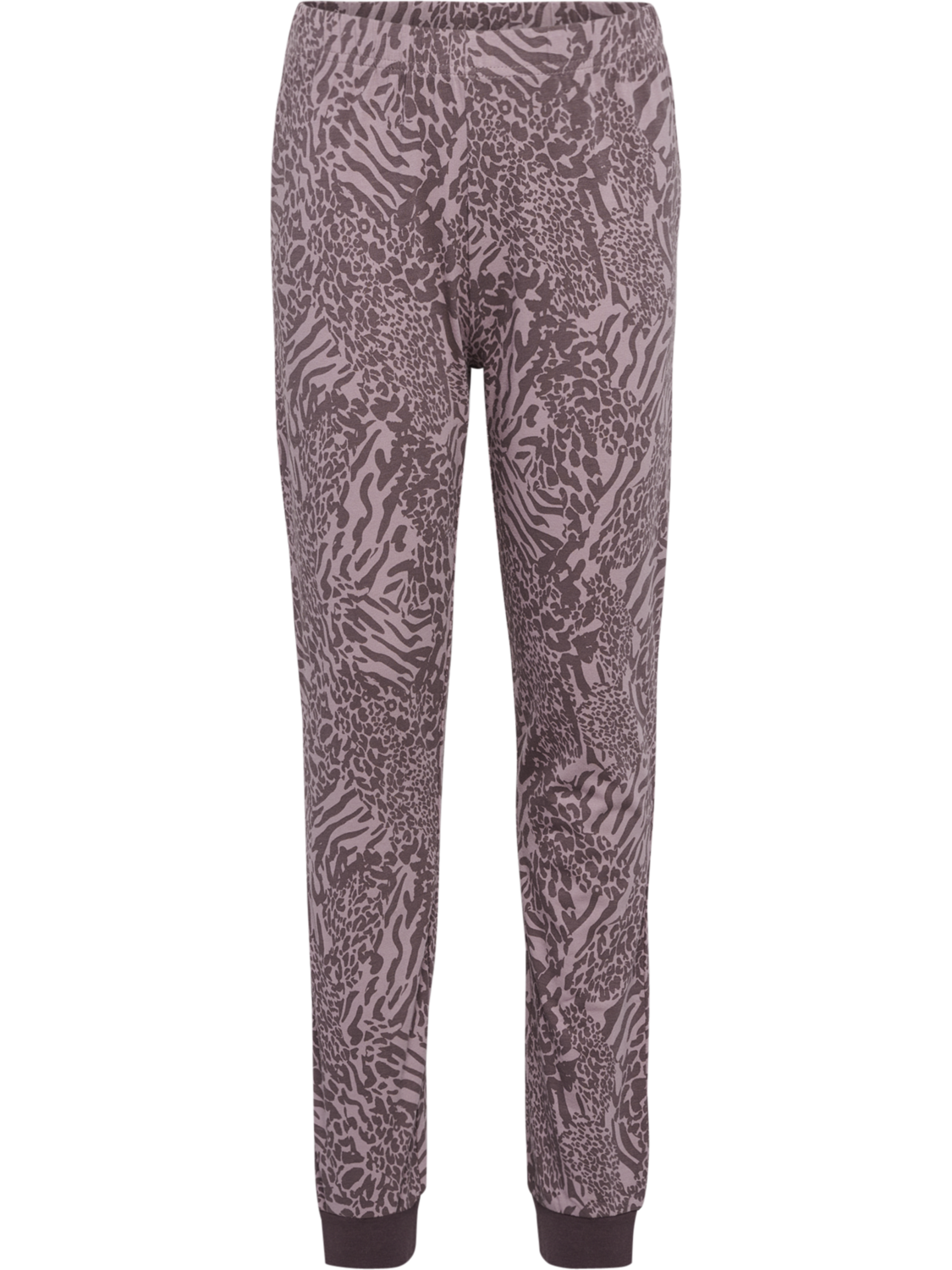 Leopard Printed Grey And Black Pyjama Night Suit