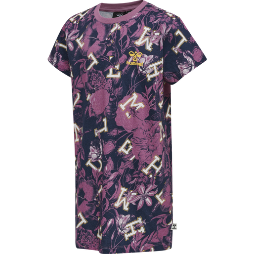 hmlDRAMA T-SHIRT DRESS S/S, BORDEAUX, packshot