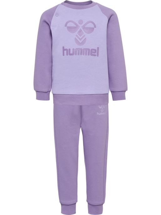 hmlHUMMING CREWSUIT, CHALK VIOLET, packshot