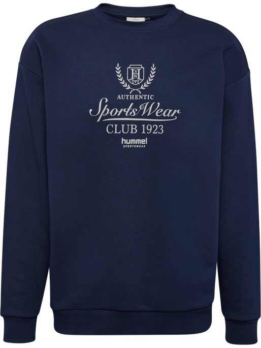 hmlLOOSE CREWNECK CLUB SPORTSWEAR, DRESS BLUES, packshot