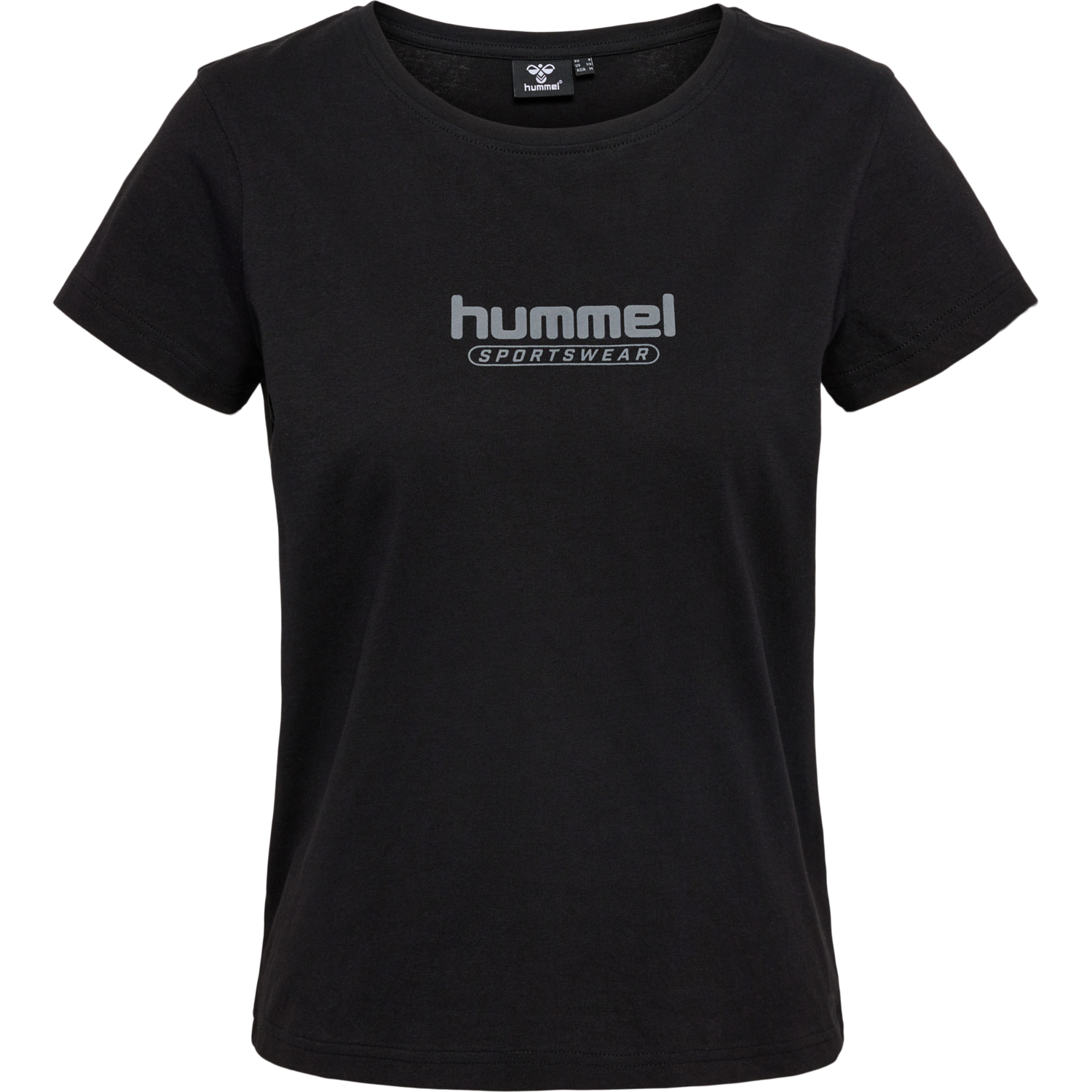 hmlBOOSTER WOMAN T-SHIRT, BLACK, packshot