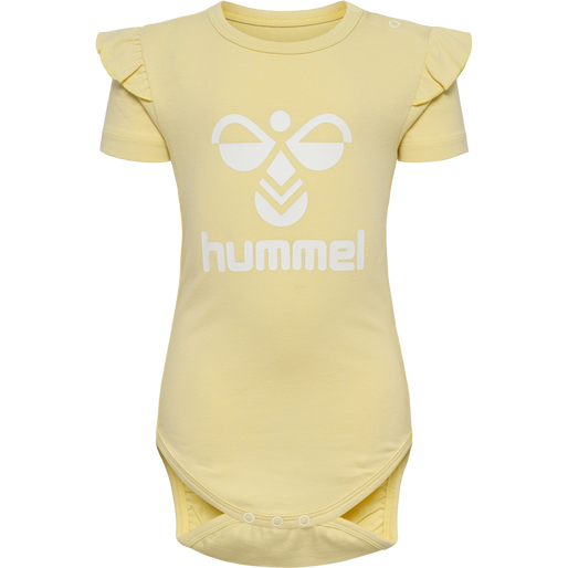 hmlDREAM RUFFLE BODY S/S, ITALIAN STRAW, packshot