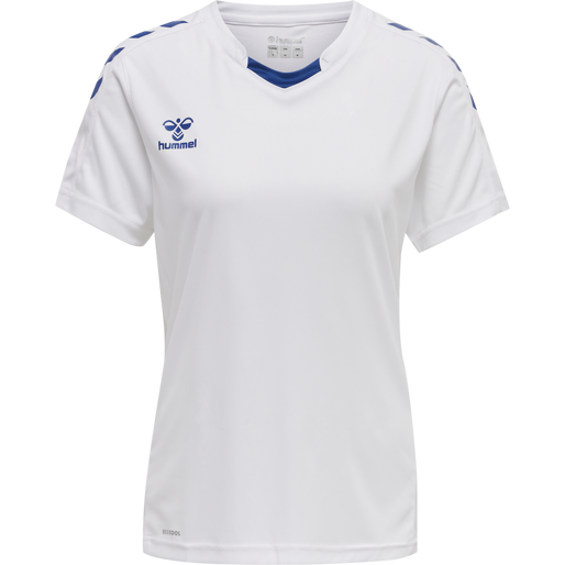 hmlCORE XK POLY JERSEY S/S WOMAN, WHITE/TRUE BLUE hmlCORE XK POLY JERSEY S/S WOMAN, WHITE/TRUE BLUE, packshot