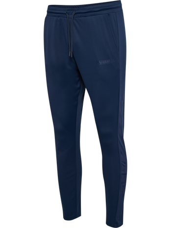 hmlLEGACY SUNE POLY TAPERED PANTS, BLUE NIGHTS, packshot