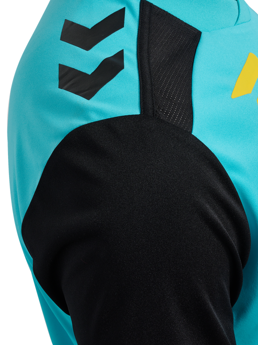 FFHB NEW REFEREE JERSEY S/S, SCUBA BLUE WO SPONSOR, packshot