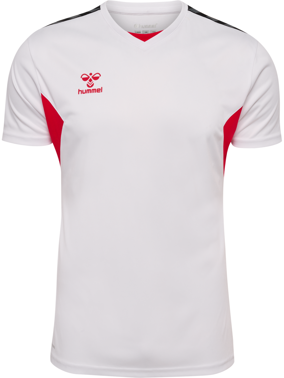 hmlAUTHENTIC PL JERSEY S/S, WHITE/TRUE RED, packshot