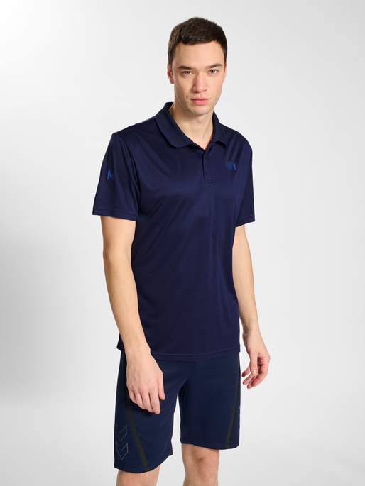 hmlCOURT POLO S/S, MARINE, model
