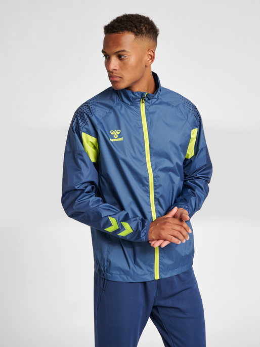 fysisk lunken Kort levetid hummel LEAD PRO TRAINING JACKET/WINDBREAKER - DARK DENIM | hummel.net