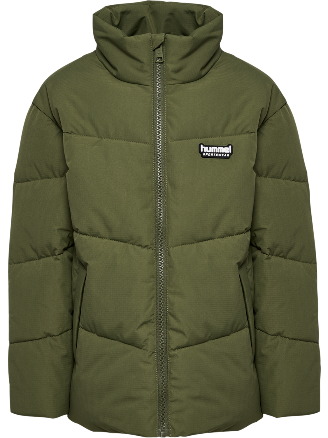 hmlJR PUFFER JACKET, WINTER MOSS, packshot
