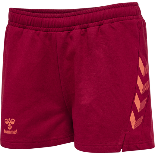 hmlOFFGRID COTTON SHORTS WO, RHUBARB/NASTURTIUM, packshot