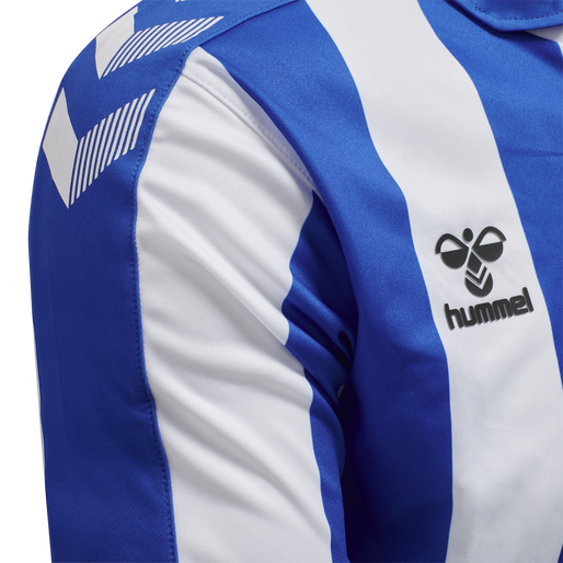 OB 20/21 HOME JERSEY S/S _KIDS, WHITE/LAPIS BLUE UNSPONSORED, packshot