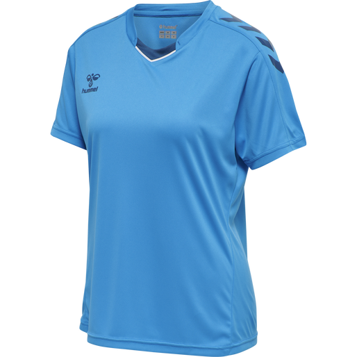 hmlCORE XK POLY JERSEY S/S WOMAN, BLUE DANUBE, packshot