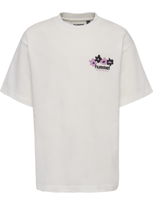 hmlJR LOOSE T-SHIRT S/S STADIUM, BLANC DE BLANC, packshot