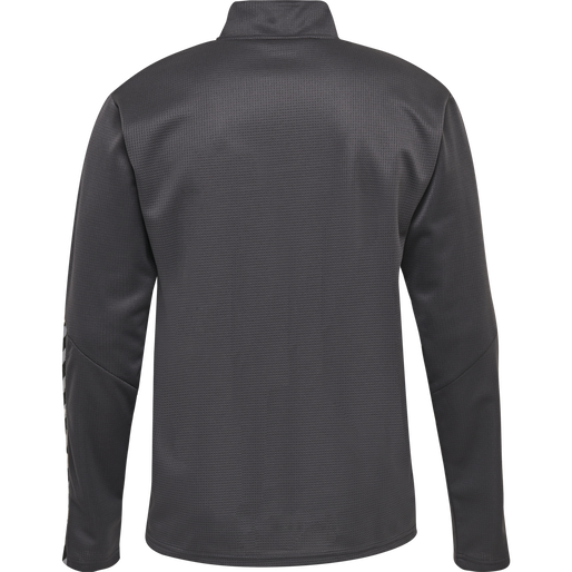 hmlAUTHENTIC KIDS HALF ZIP SWEATSHI, ASPHALT, packshot