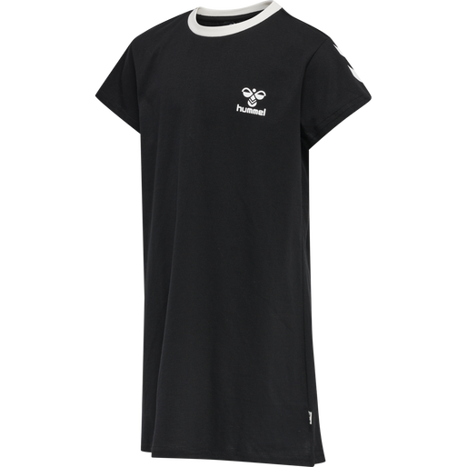 hmlMILLE T-SHIRT DRESS S/S, BLACK, packshot