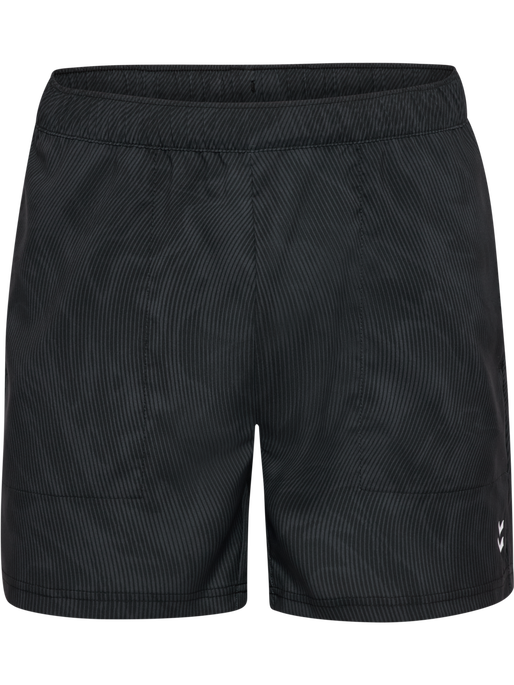 hmlPULSE AOP WORKOUT SHORTS SET, BLACK/EBONY hmlPULSE AOP WORKOUT SHORTS SET, BLACK/EBONY, packshot