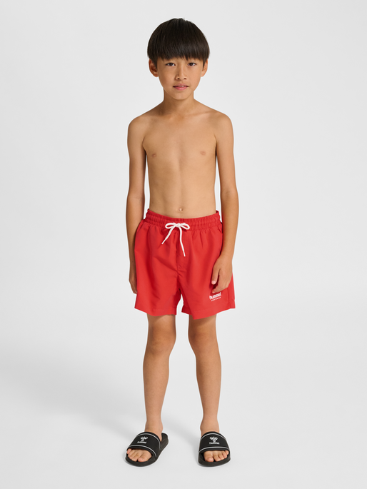 hmlJR REG BOARD SHORTS, HIBISCUS, model