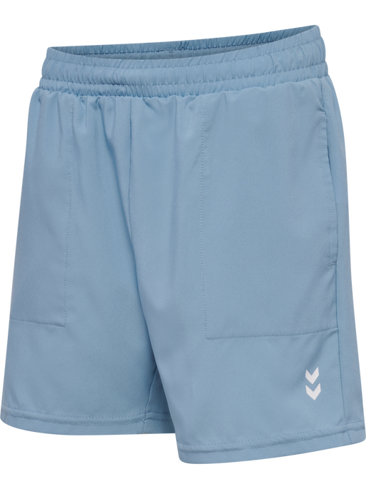 hmlJR PULSE WORKOUT SHORTS, FADED DENIM, packshot