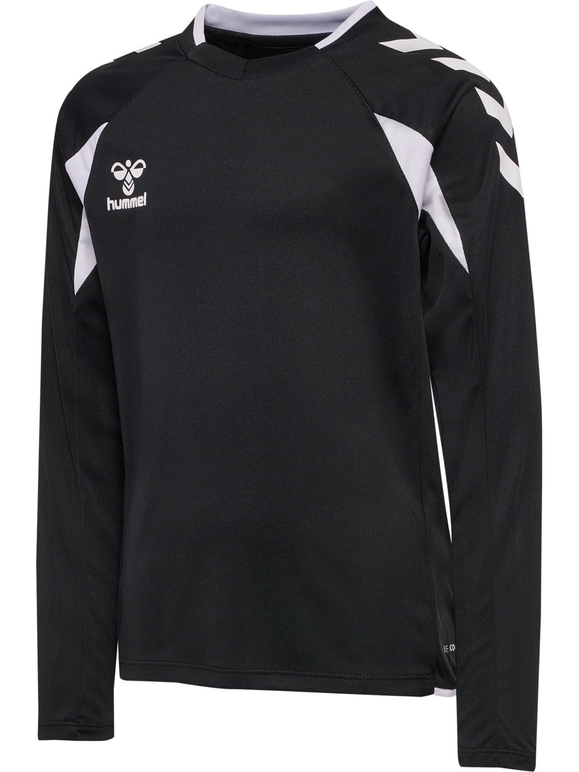 hmlCORE 2.0 JERSEY L/S KIDS, BLACK/WHITE, packshot