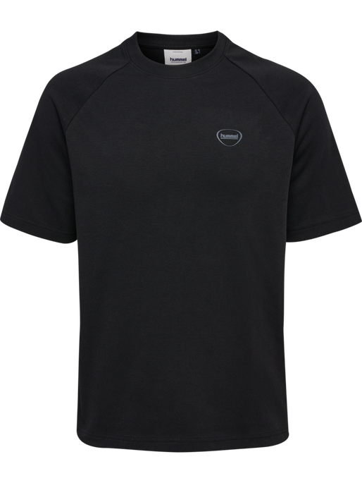 hmlTECH LOOSE TEE, BLACK, packshot