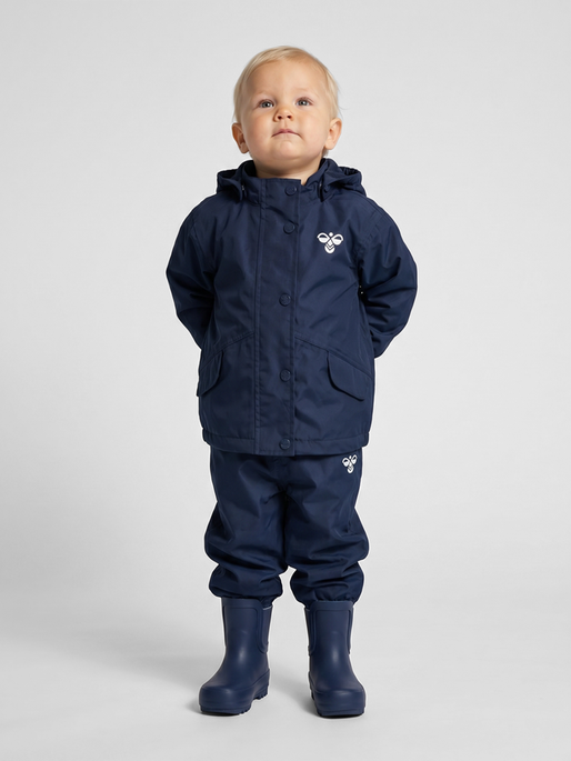 hmlREVA RAINSUIT MINI, BLACK IRIS, model