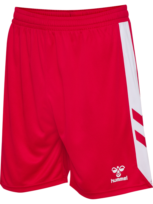 hmlMATCH SHORTS, TRUE RED/WHITE, packshot