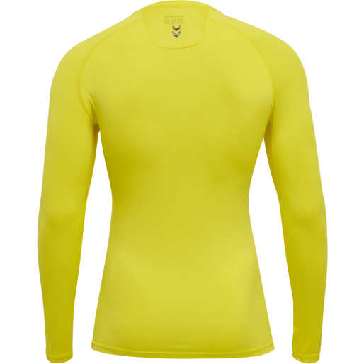 HML FIRST PERFORMANCE JERSEY L/S, BLAZING YELLOW, packshot