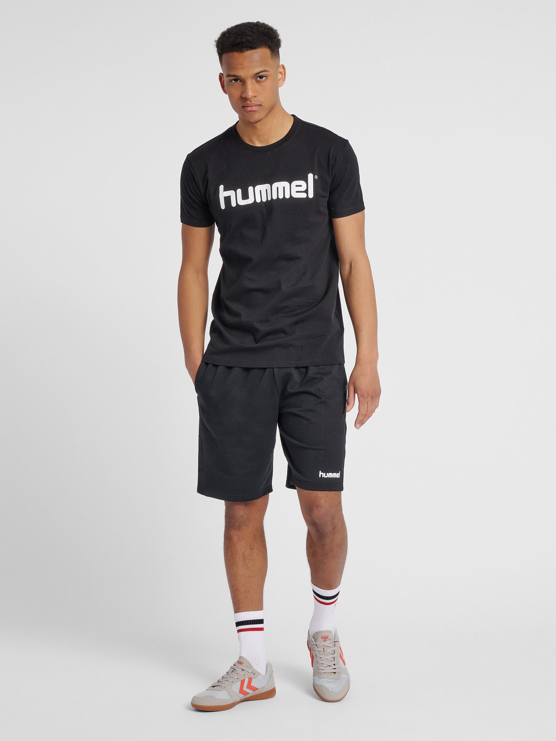 Hummel Kinder-T-Shirt HMLGo Cotton Logo T-Shirt S/s Handball Fitness 203514 