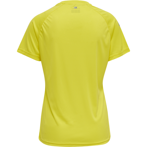 hmlCORE XK CORE POLY TEE  S/S WOMAN, BLAZING YELLOW, packshot