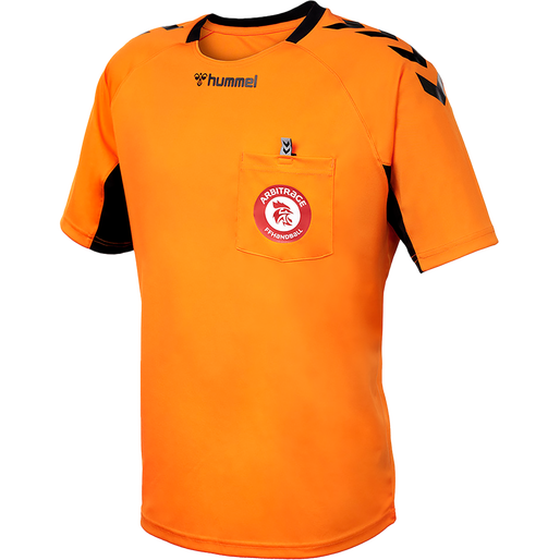 FFHB REFEREE YOUTH JERSEY S/S, ORANGE TIGER, packshot