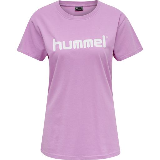 HMLGO COTTON LOGO T-SHIRT WOMAN S/S, ORCHID, packshot
