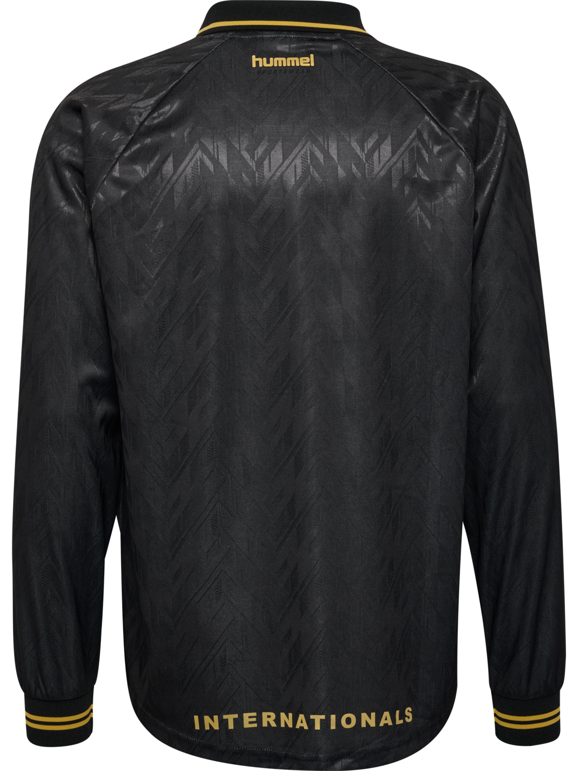 hmlLOOSE BAY SOCCER JERSEY L/S, BLACK, packshot