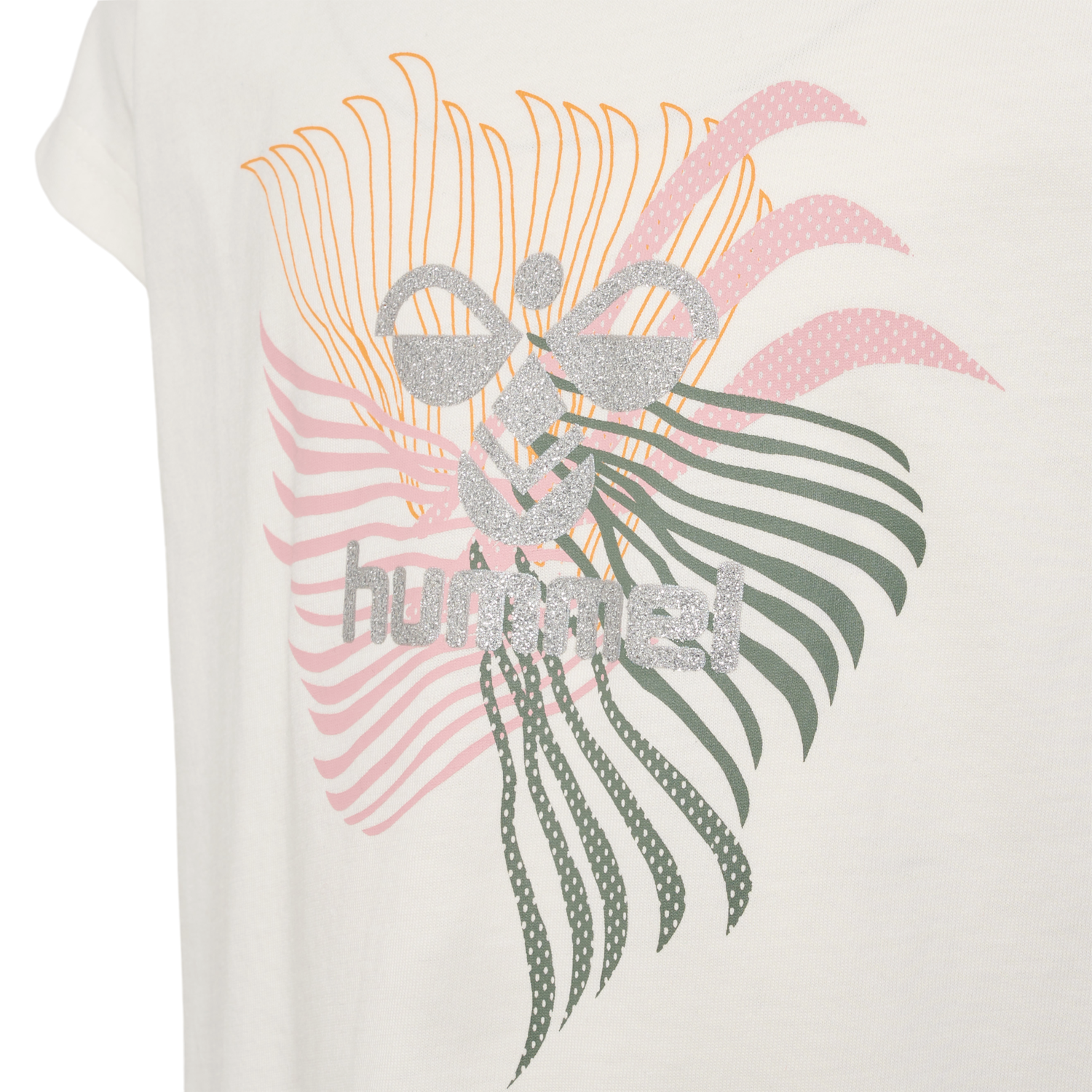 hmlLYDIA T-SHIRT S/S, MARSHMALLOW, packshot